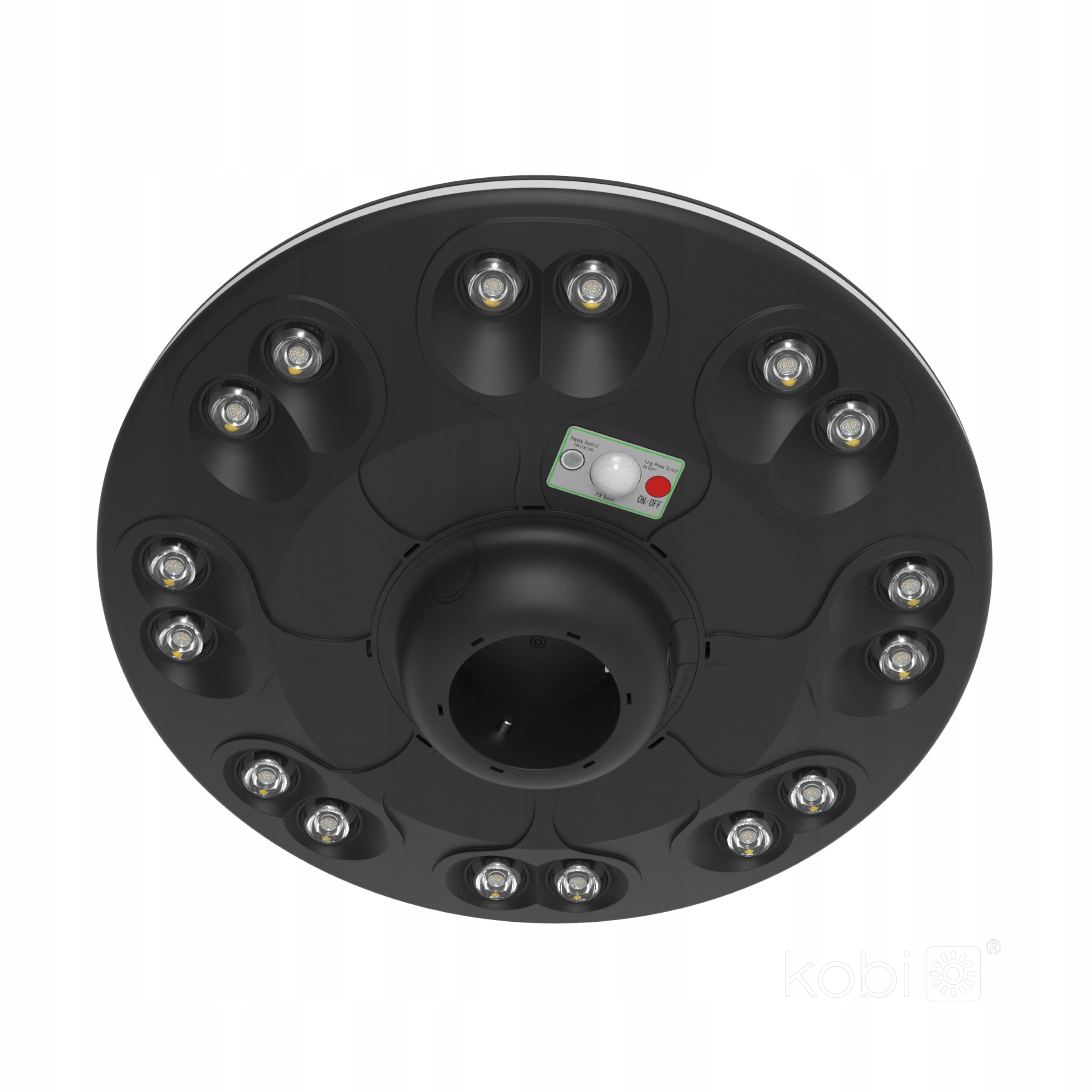 Solární parkové svítidlo s senzorem pohybu a intenzity světla IP54 Kobi