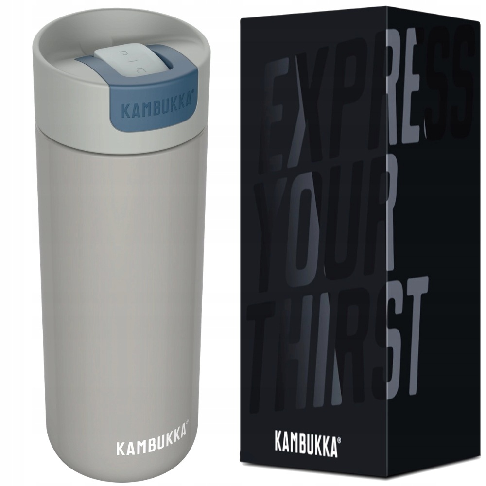 Termohrnek 500 ml na kávu a čaj do auta Kambukka Olympus šedý