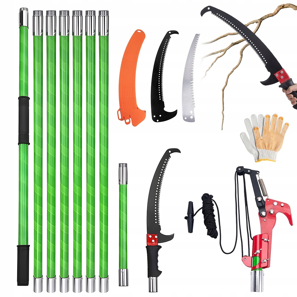 Teleskopický Zahradní Nůžky Na Stromy S Vysokou Tvrdostí, Nastavitelný, Hladké Řezání