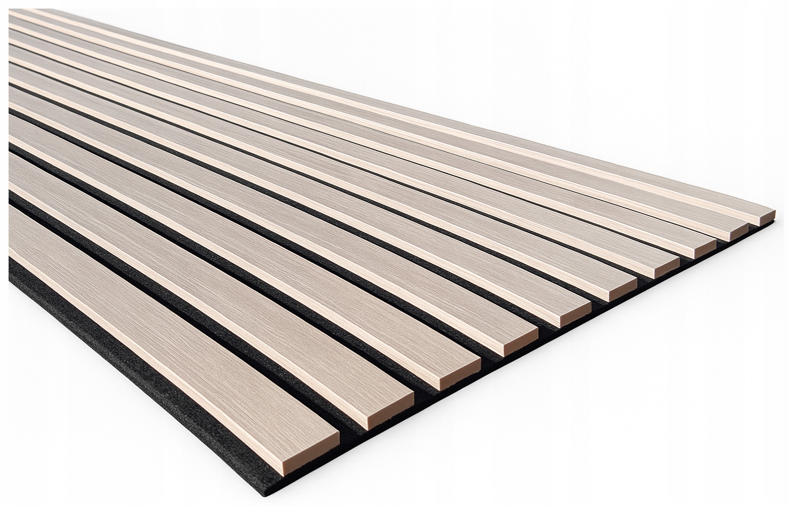 Lamel 3D lamele ścienne panele akustyczne 46x255cm filc Jesion Arktyczny