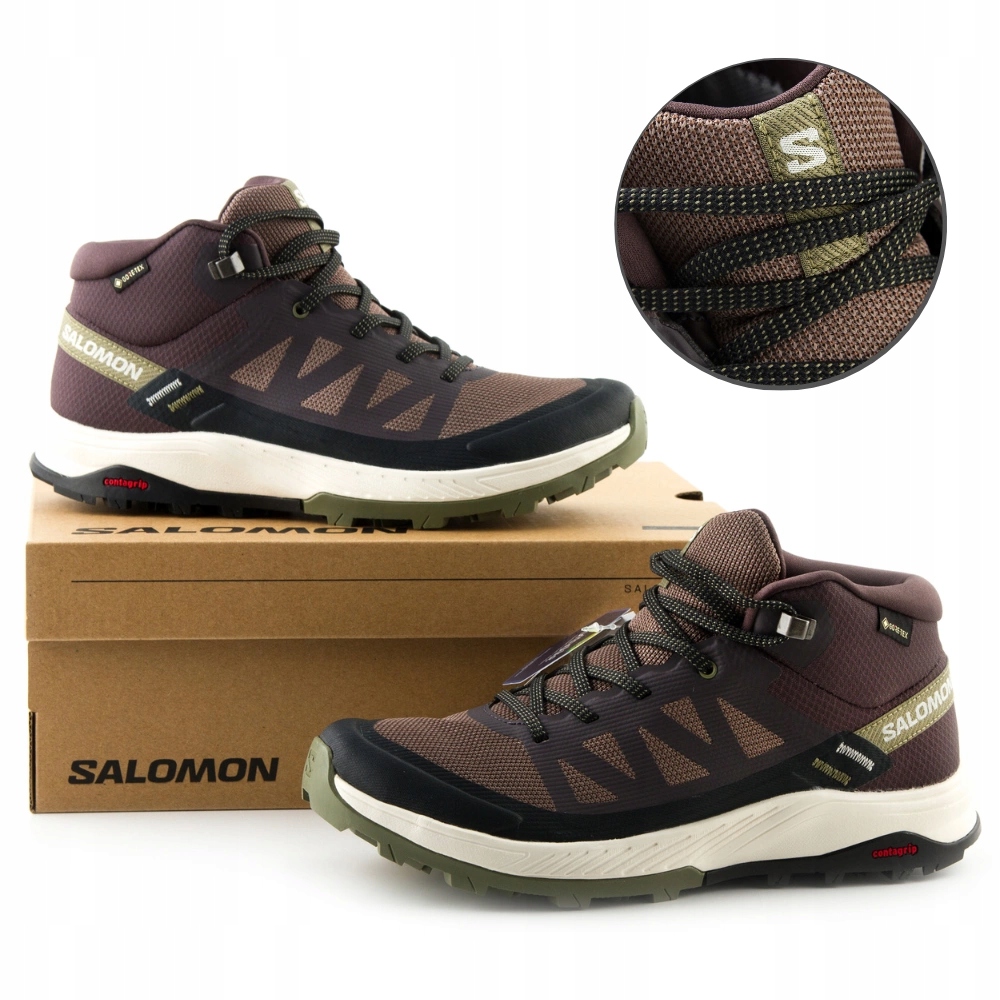 Dámské trekové boty MID sportovní Salomon Gore Tex pohodlné vel. 38 2/3