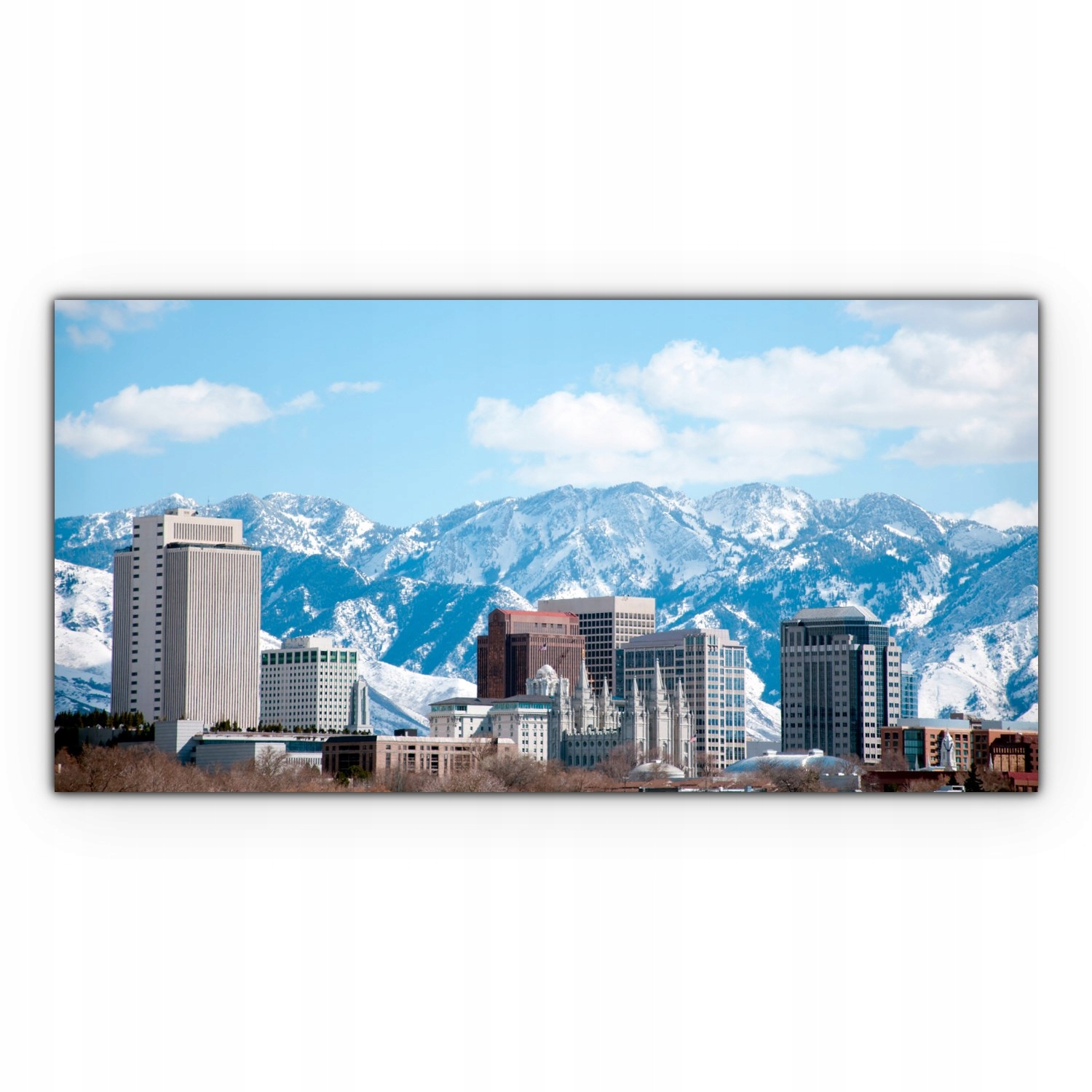 

Obraz na płótnie z foto 120x60 Miasto Zima Śnieg