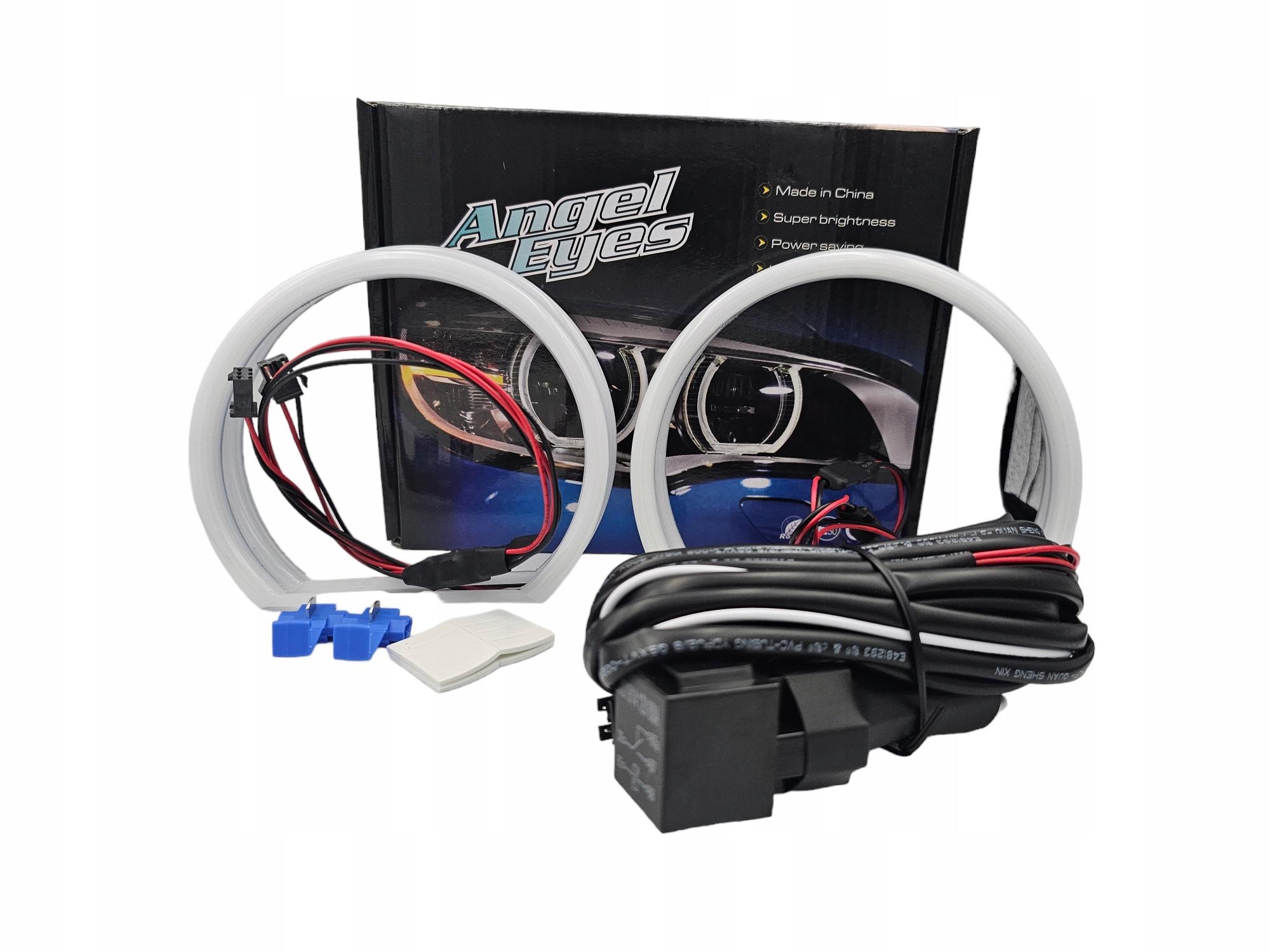 Cotton White Led kroužky Bmwe E46 (1998-2005) Bílé Denní silné Drl Top