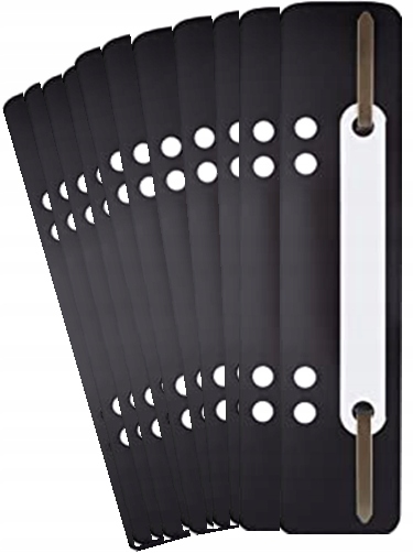 Wąsy skoroszytowe listwy segregator Czarne 25 x 12 Marka Durable