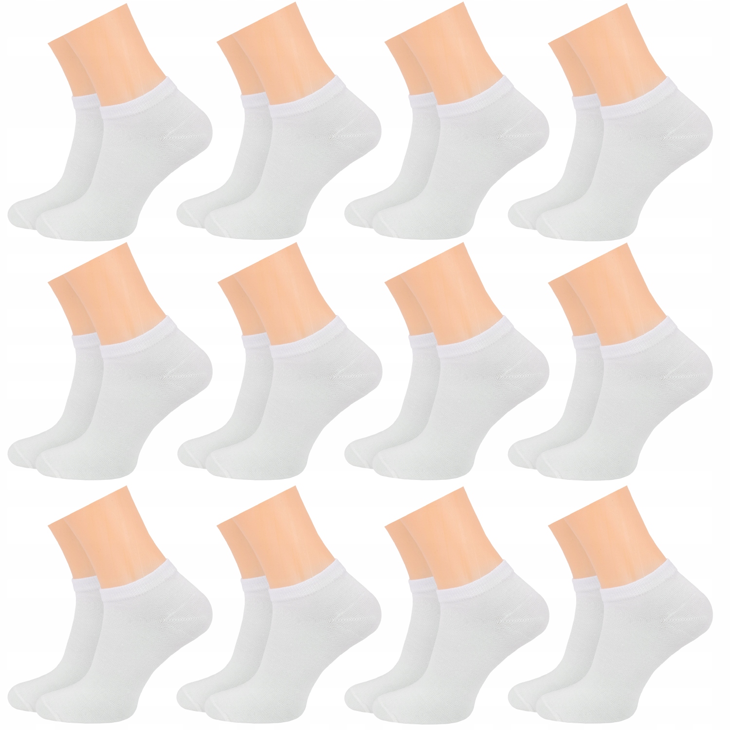 

12x Stopki Bawełna męskie skarpetki niskie 43-46