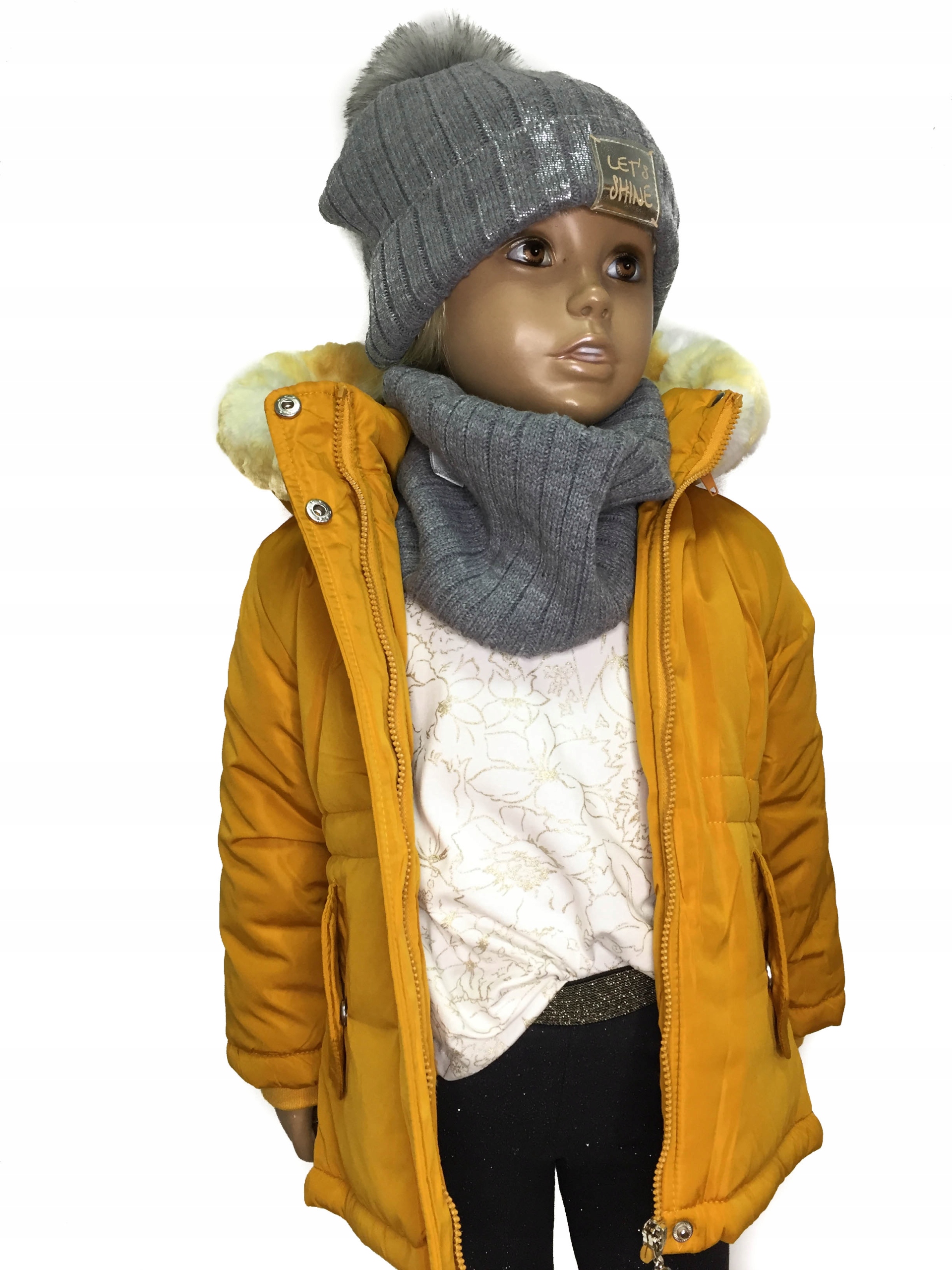 KURTKA DZIEWCZĘCA PARKA RUDA 92 Bohater brak