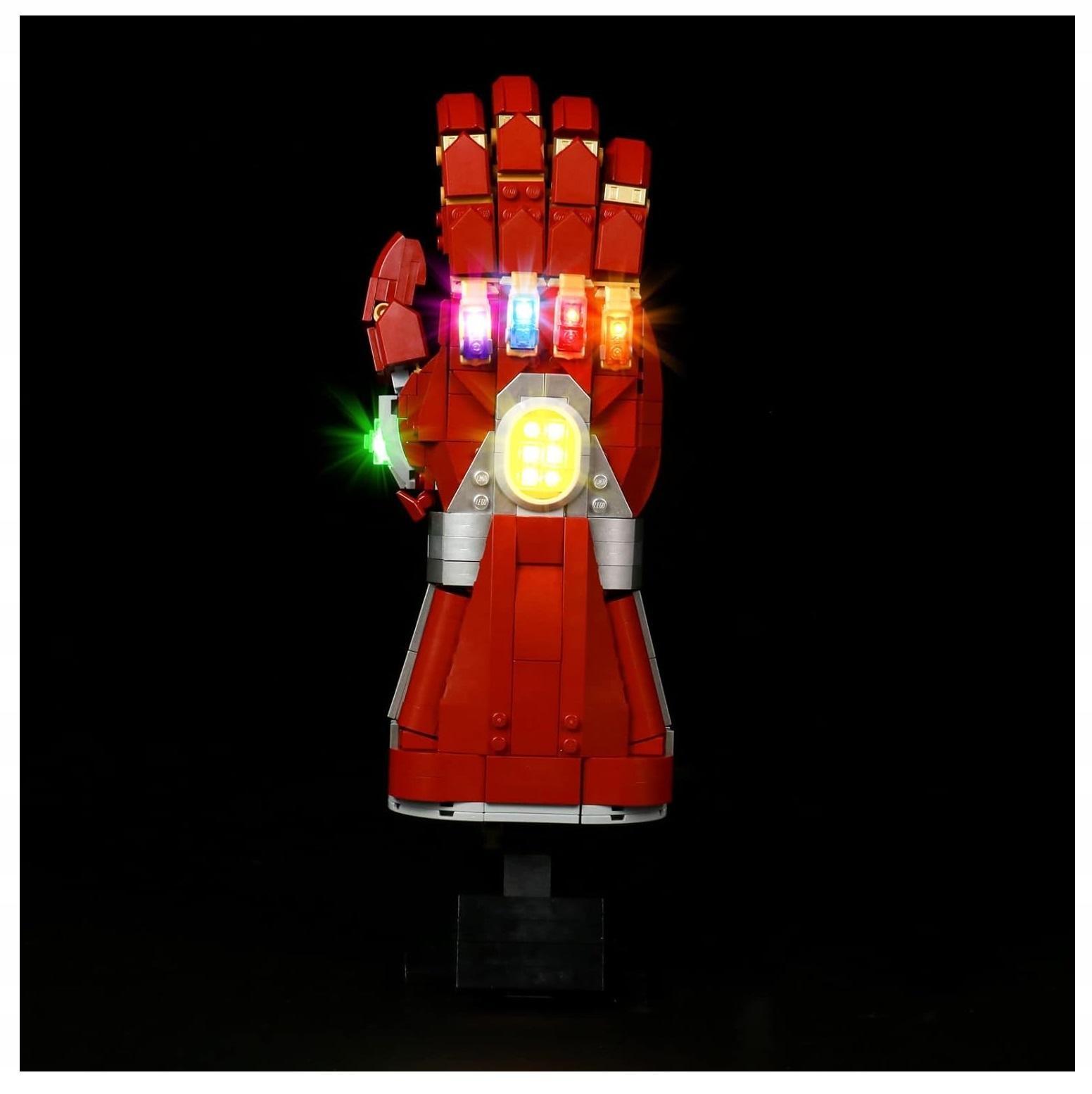 Zestaw oświetlenia led do klocków Lego dla zestawu 76223 rękawica Iron Man