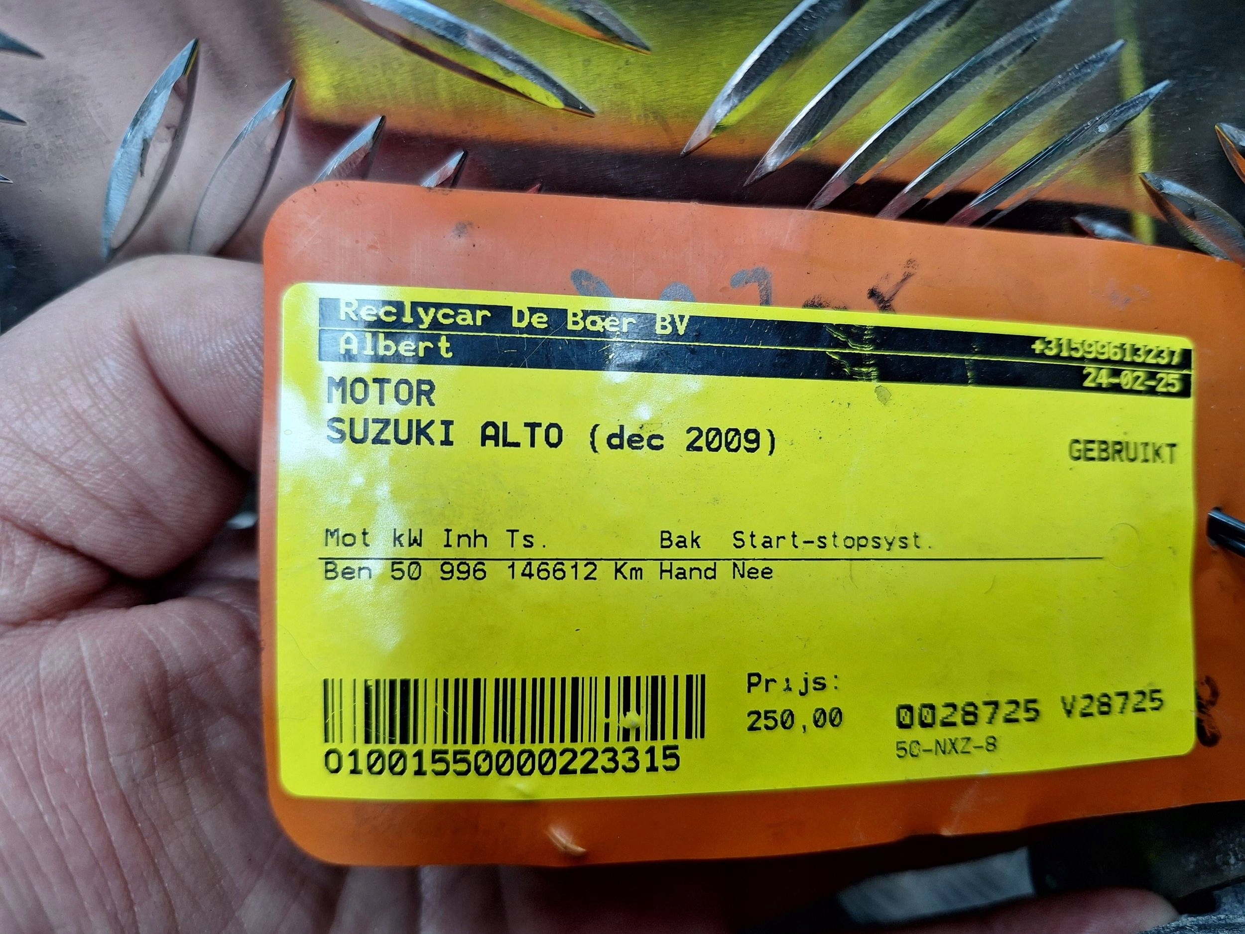 Двигатель nissan PIXO suzuki Alto 09- 1.0 и K10BN без фаз 146612km