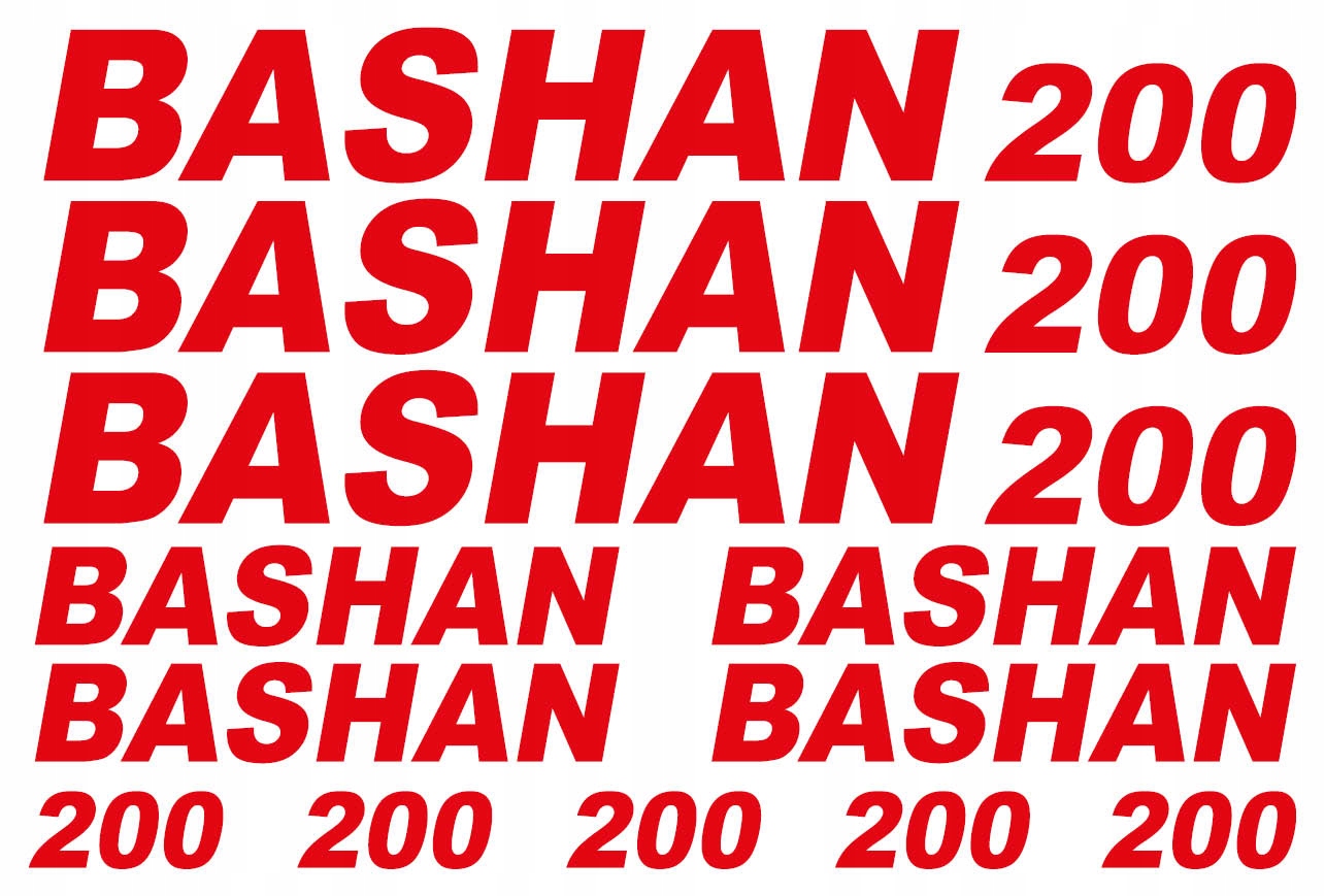 

Naklejki Bashan 200 Quad Motocykl Zestaw1