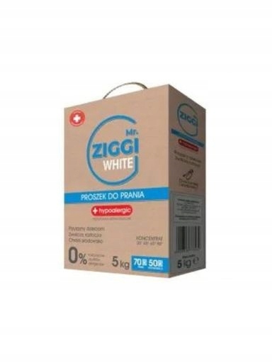 Levně Mr. Ziggi Prášek na praní Hypoalergenní bílý 5 kg
