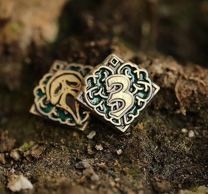 POCZYTALNOŚĆ SANITY 3 ZESTAW 10 METALOWYCH MONET ZAMIENNIK DO ARKHAM HORROR Producent RGFK