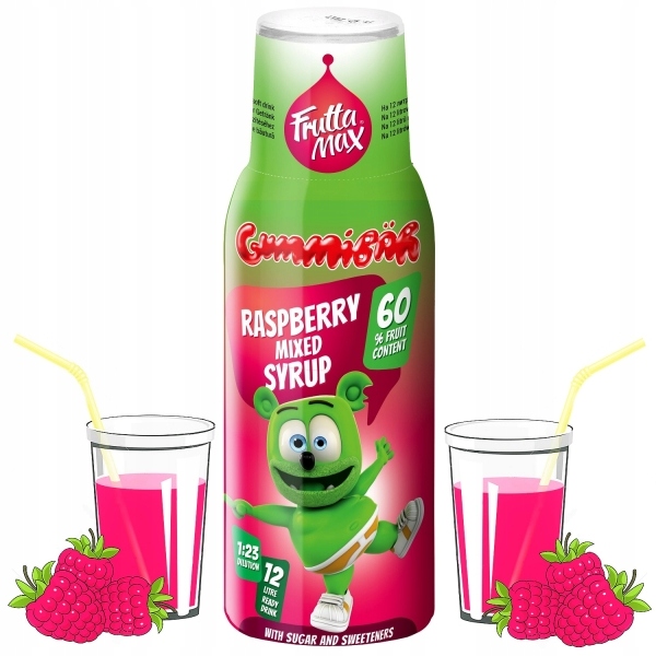 Syrop do saturatora Soda FruttaMax KIDS MALINA MIX 500 ml na 12l Marka Fruttamax