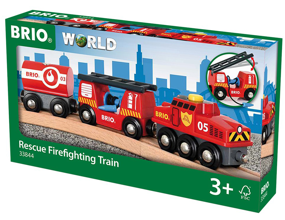 

Brio Pociąg Straż Pożarna Lokomotywa 3 El Wagoniki