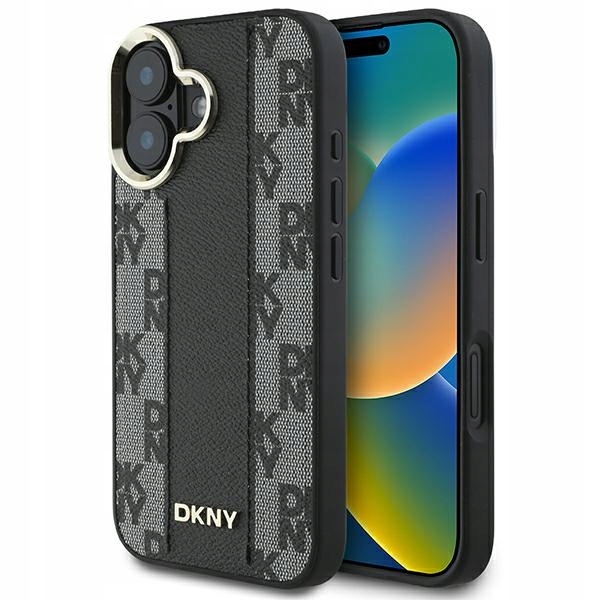 Dkny DKHMP16MPCPVSLK Pevný kryt pro iPhone 16 Plus 6,7" černý/černý s kostkovanou vrstvou