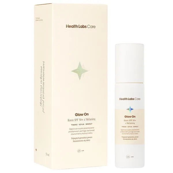 Health Labs Glow On, krém Spf 50+ s melaninem, 50 ml