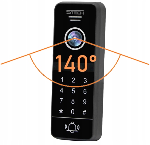 Wideodomofon Videodomofon 10' WiFi 5TECH TELEFON Kamera w panelu zewnętrznym Bez regulacji