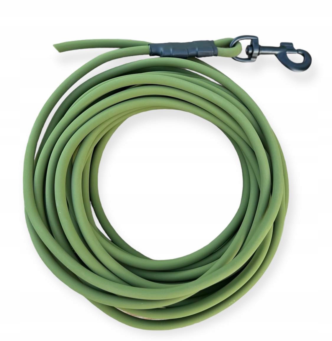 Levně Otok voděodolný tréninkový biothane 10 m Olivově zelený, silný