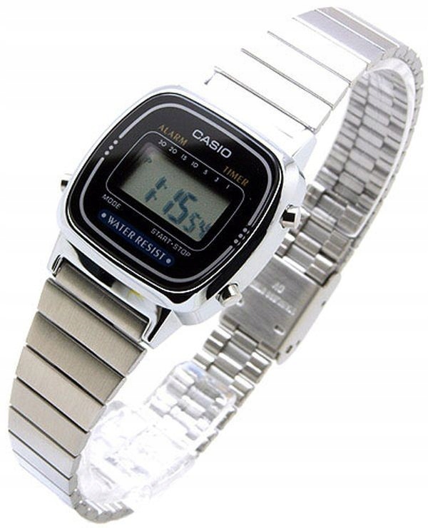 Dámské Hodinky Casio Vintage Styl Digitální Mini LA670WEA-1EF +box 25mm