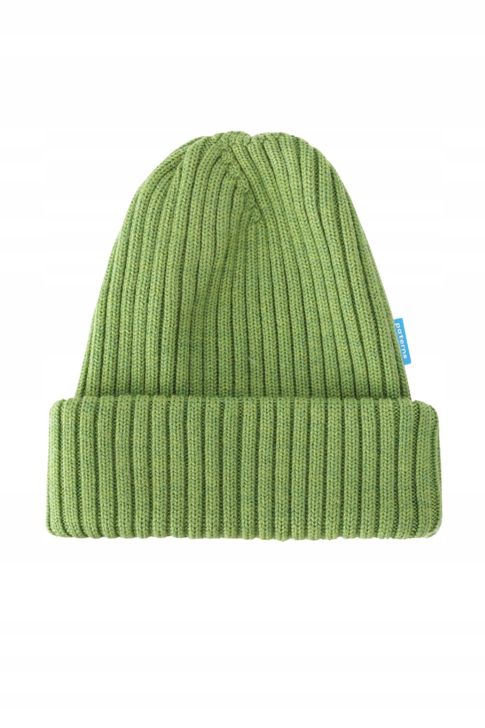Czapka zimowa wełniana beanie 100% wełna merino termoaktywna zielona