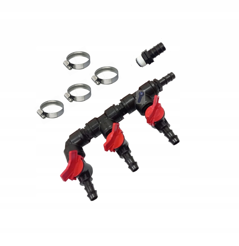 

Rozdzielacz powietrza 1x3 do oczyszczalni, stawu