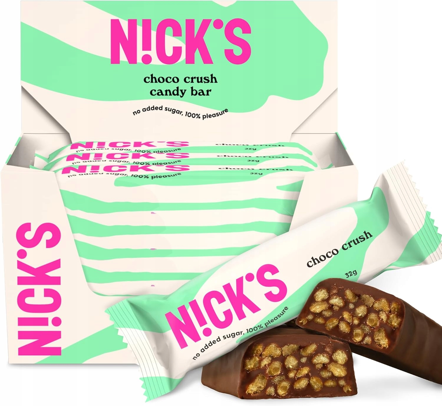 Levně Tyčinka Nick's Choco Crush Sada 32 g x 15 kusů