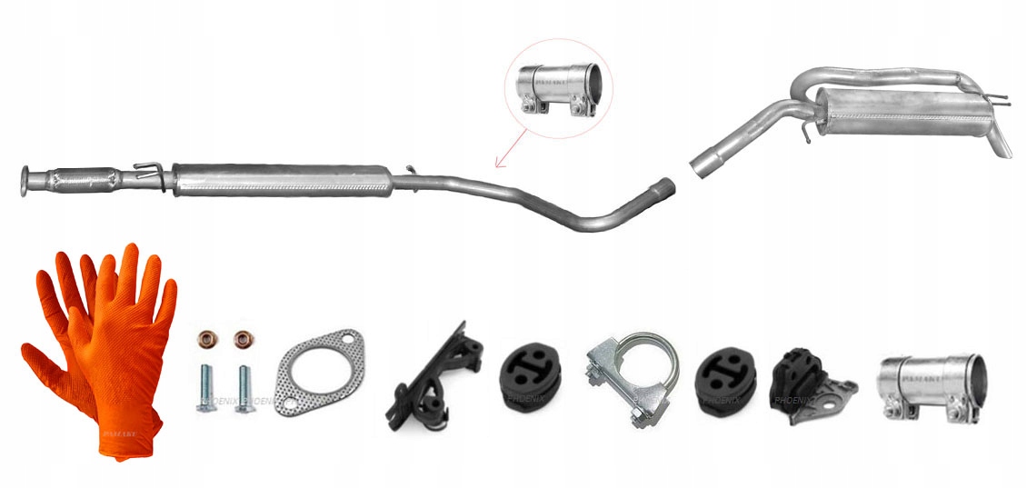 Fiat Stilo 1.8i 16V 98KW (2001-2006) Hatchback Tlumič