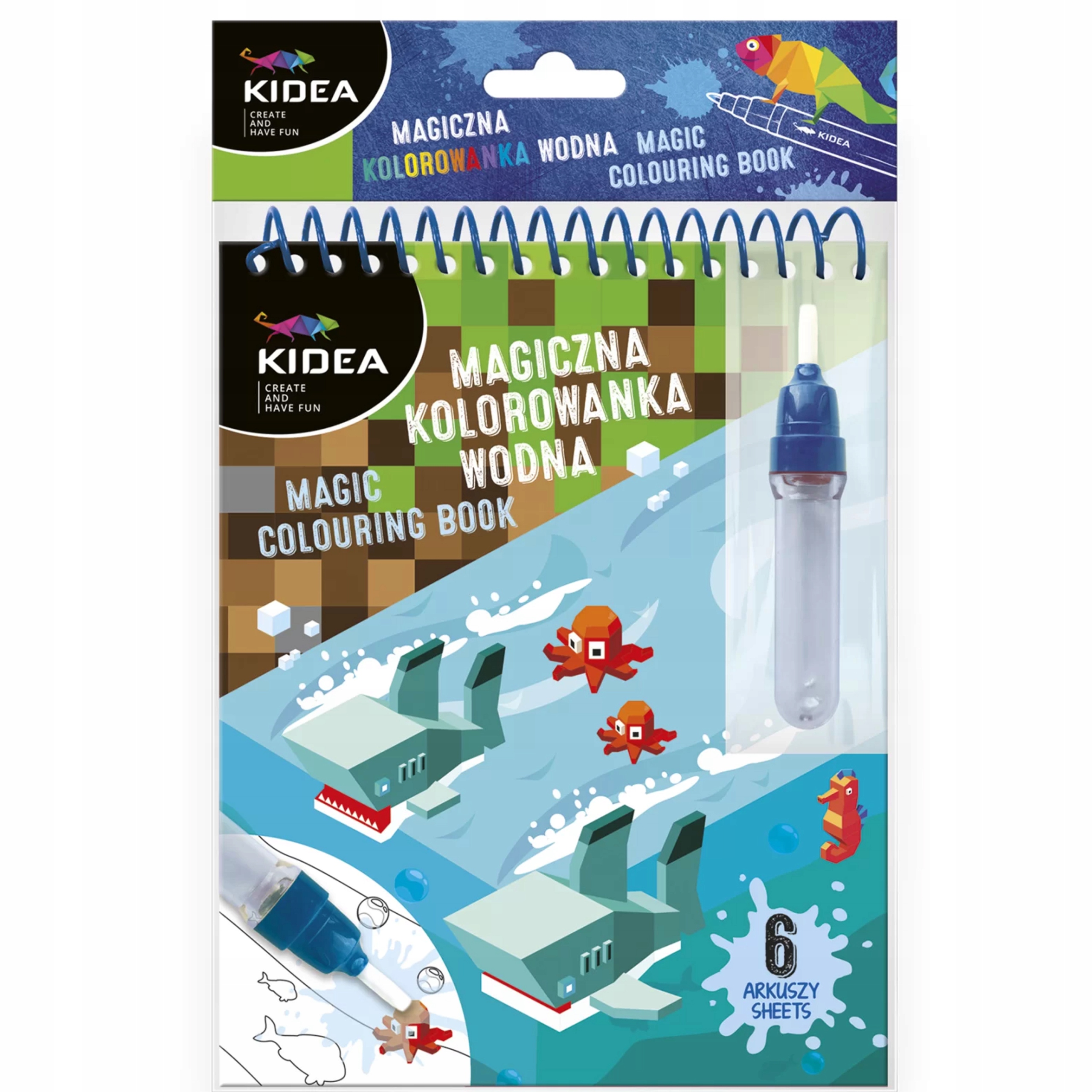 

Kidea Wielorazowa Kolorowanka Wodna Game