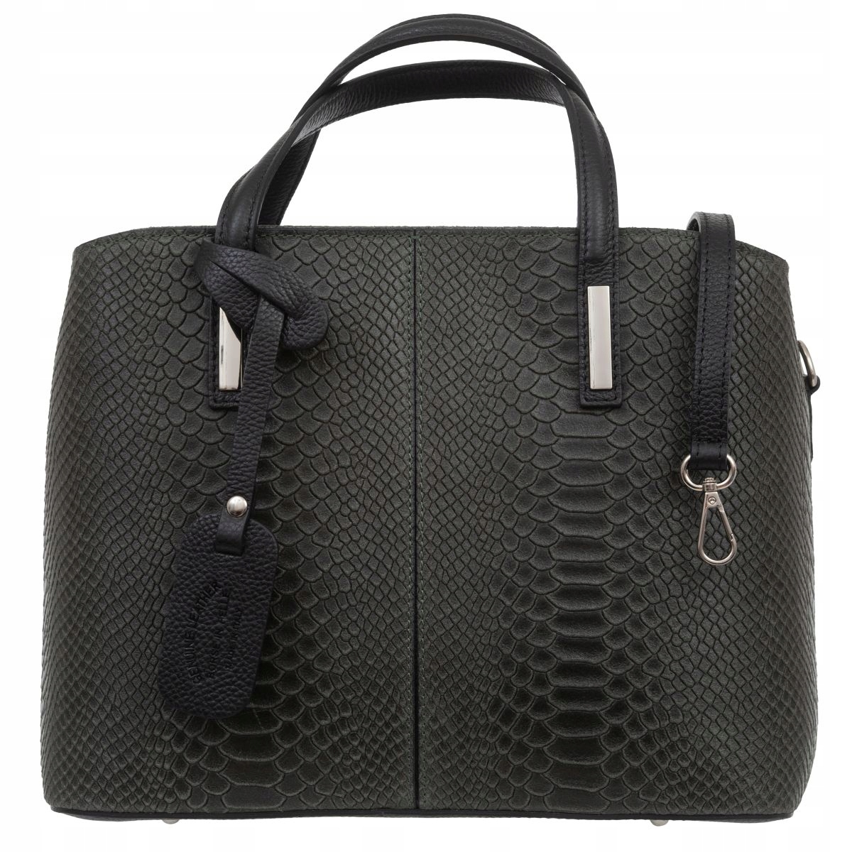 Kožená kabelka Kufřík Vezze Rara Khaki