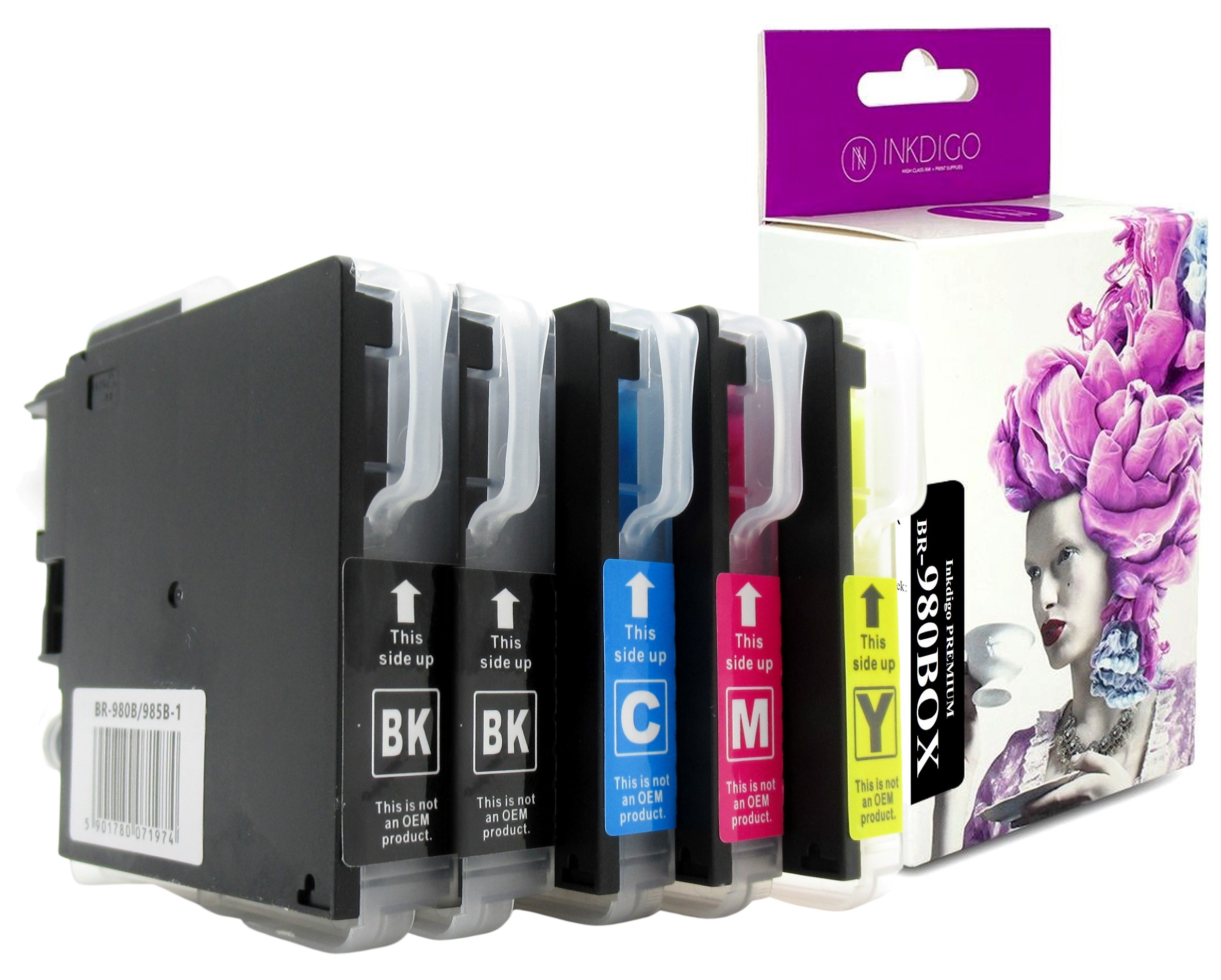 

5x Tusz LC980 Do Brother DCP-145C 165C 195C 375CW