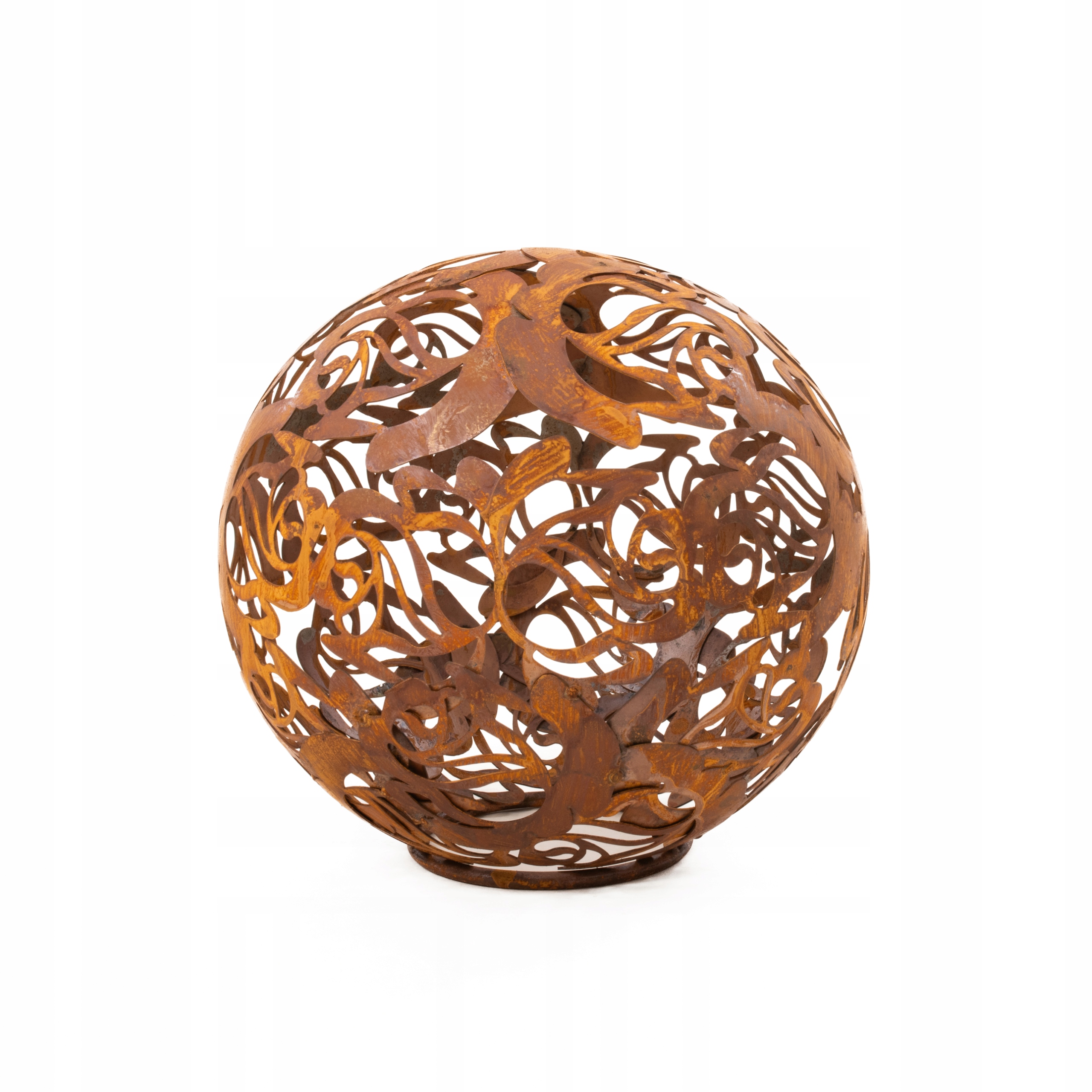 Záhradná Guľa Ruža Dekoračná Lampa Vonkajšie Záhradné Gule 27 CM Corten