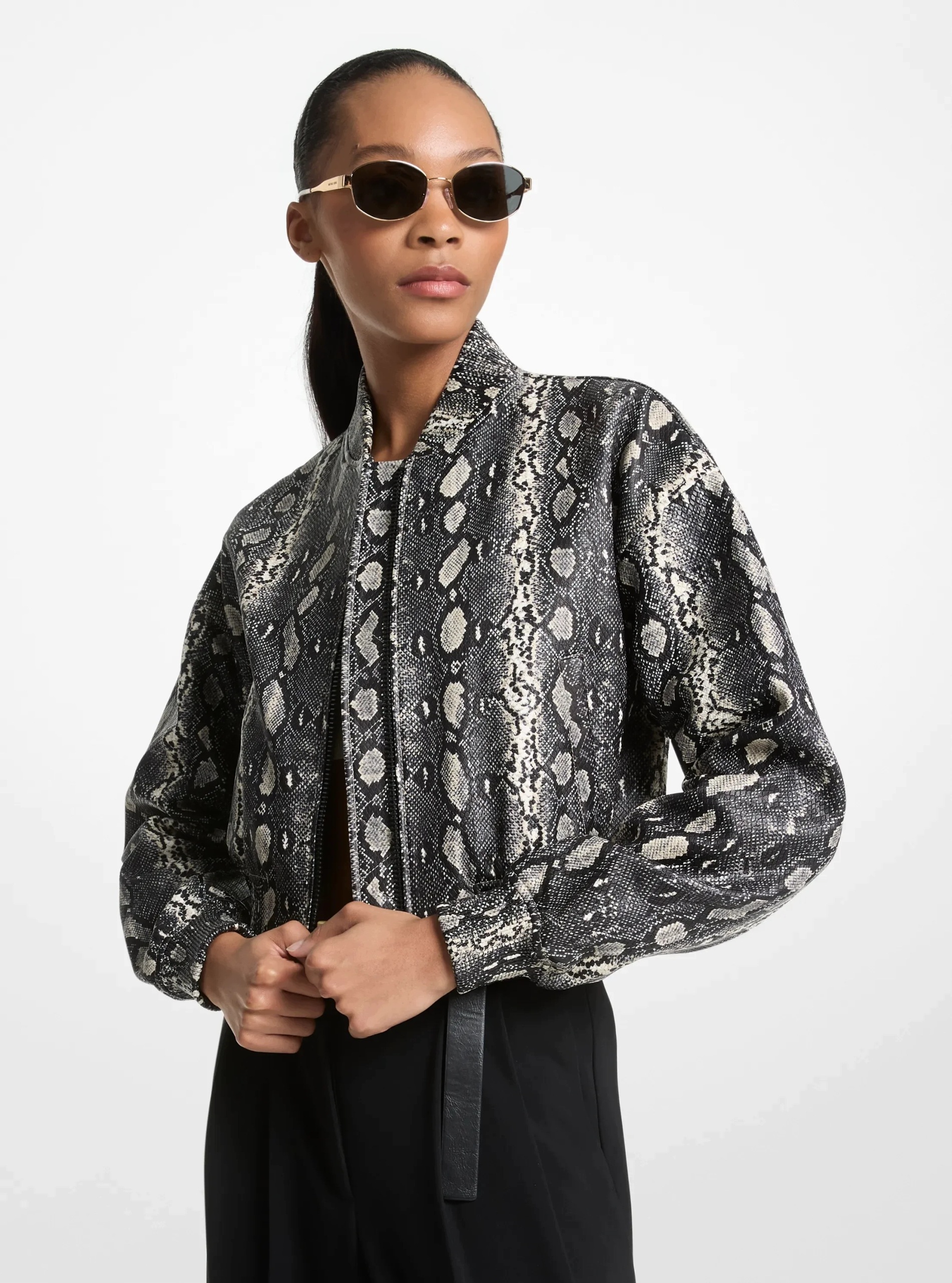 Michael Kors Dámská Bomber Bunda Na Zip, Vícebarevná, Velikost S Qaa
