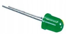 

L-793GD Dioda Led 8mm zielona 20-70mcd 60° dyfuz.