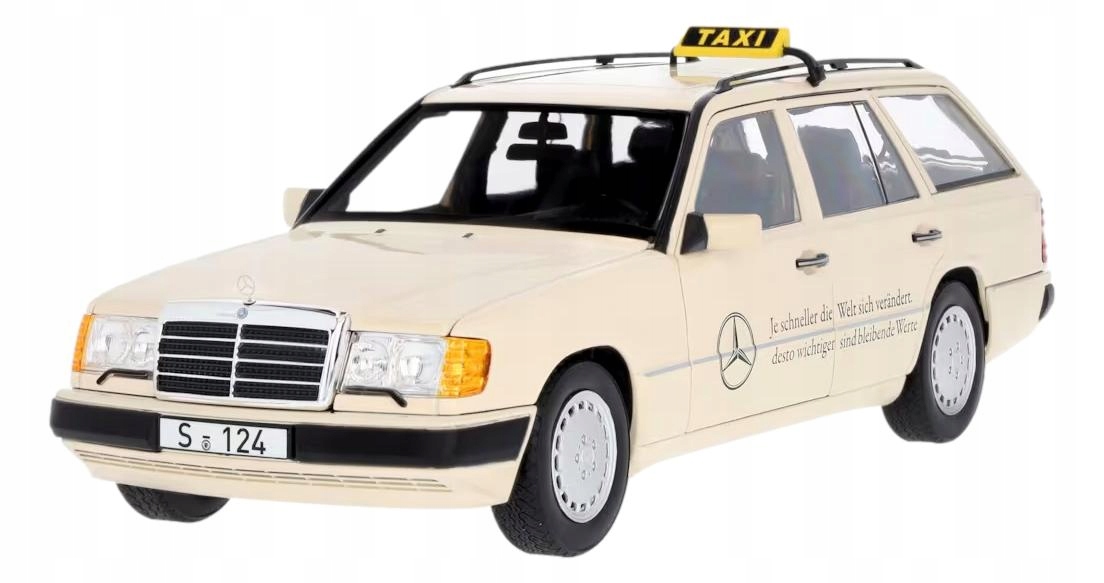 Mercedes Model auta 1:18 300d W124 kombi vagón Taxi