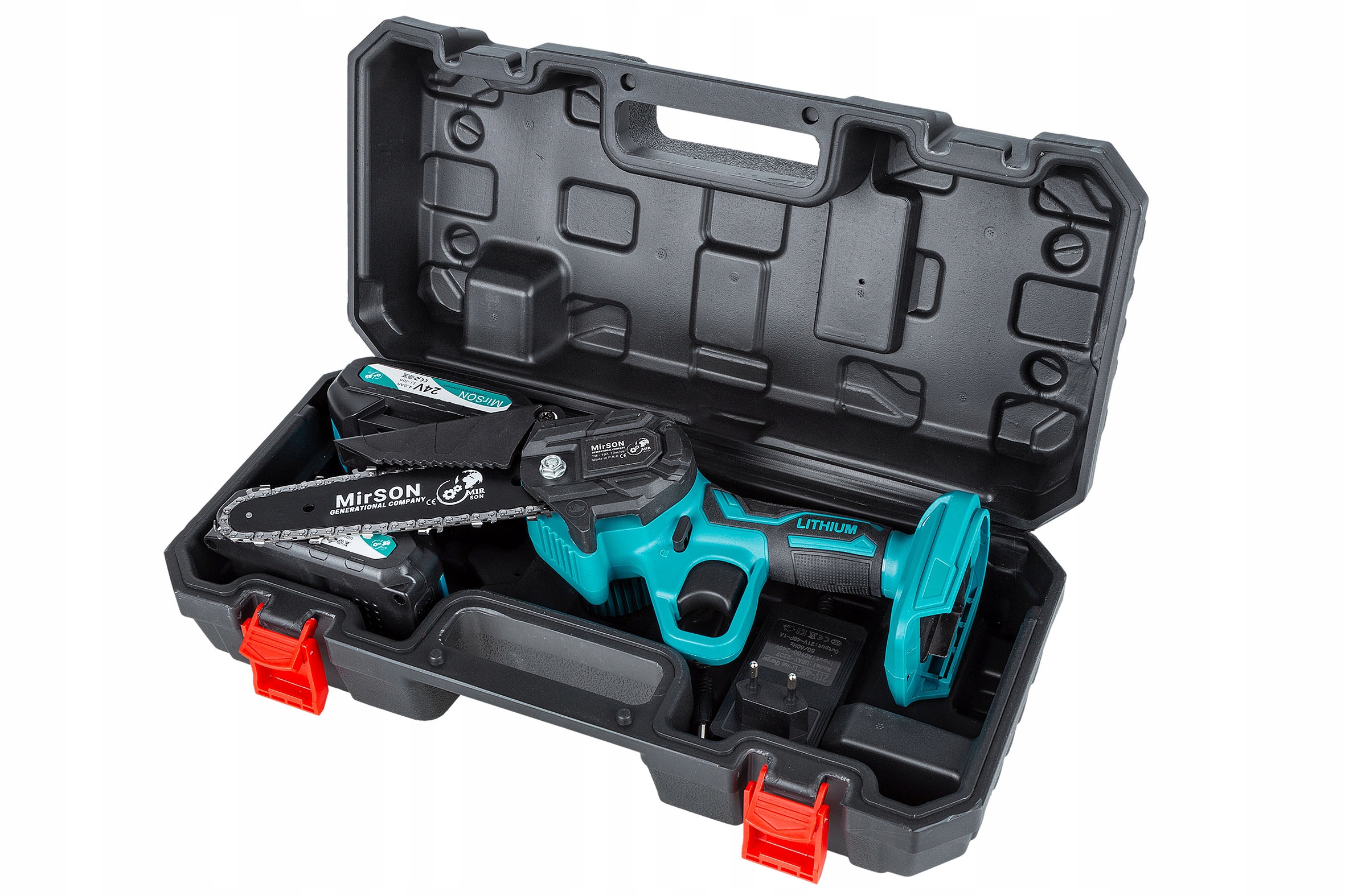 PIŁA ŁAŃCUCHOWA AKUMULATOROWA 6"PILARKA DRZEWA 2AKU ZESTAW galeziowka ogrod EAN (GTIN) 5901122716938