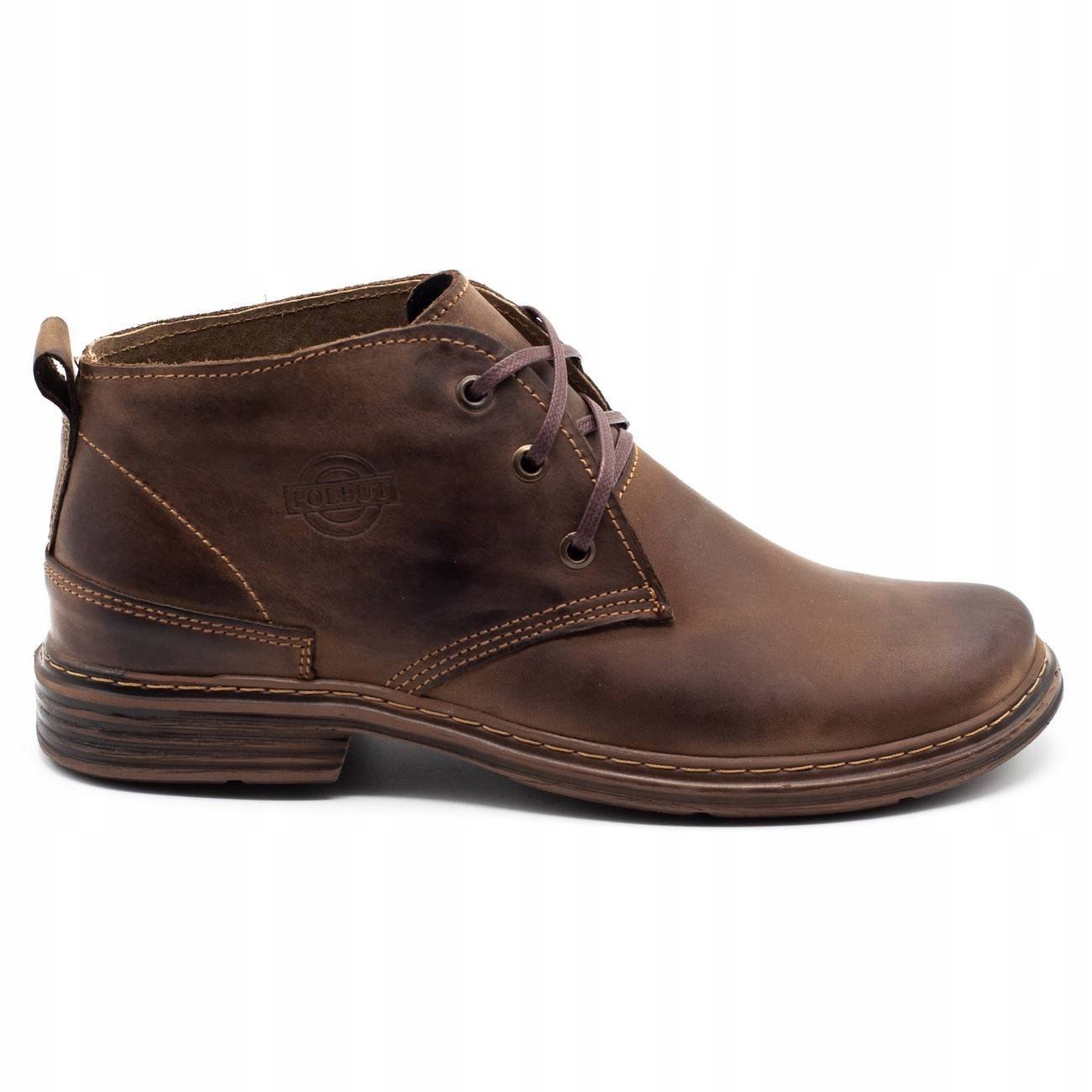 

Trzewiki Buty męskie ocieplane 191F brązowe 41