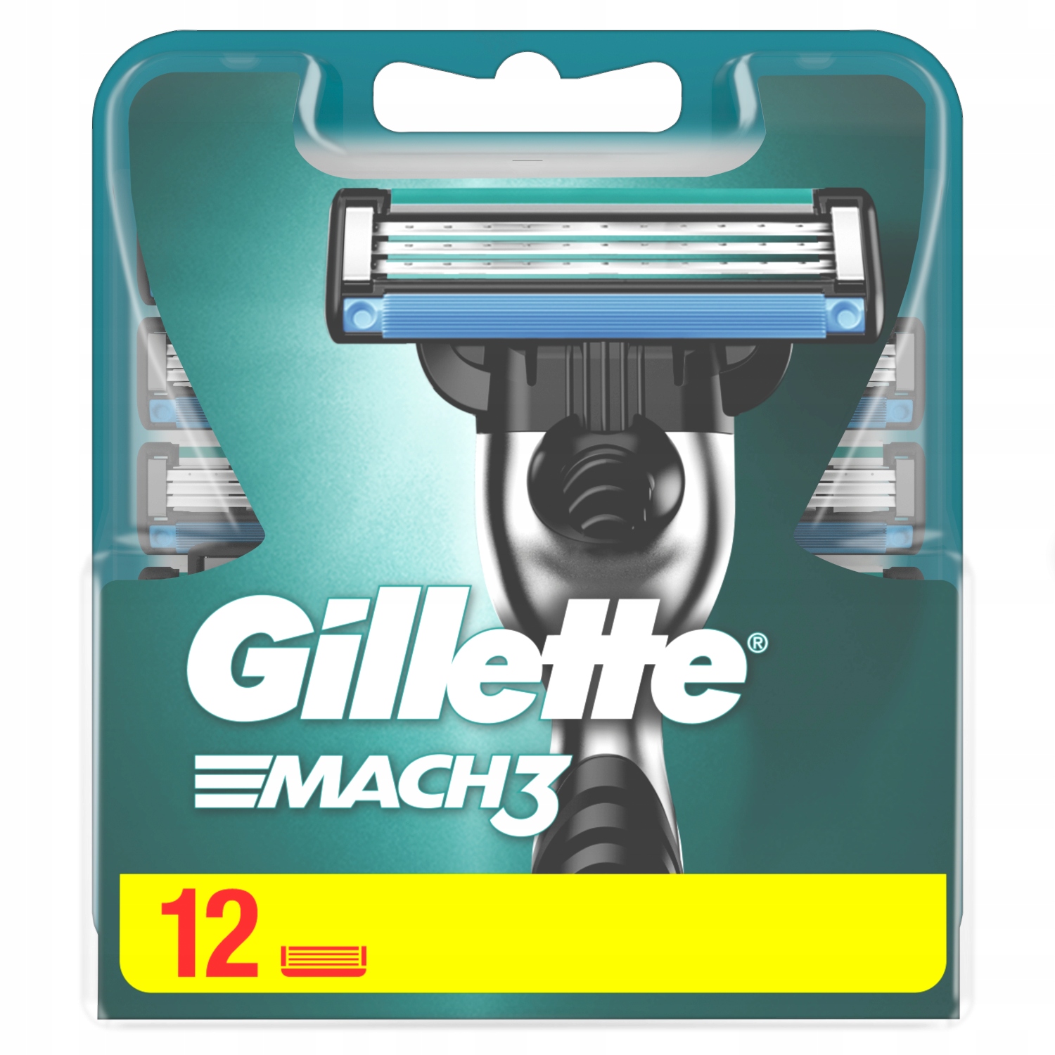 

Gillette Mach 3 Ostrza Wkłady Do Maszynki 12 Szt
