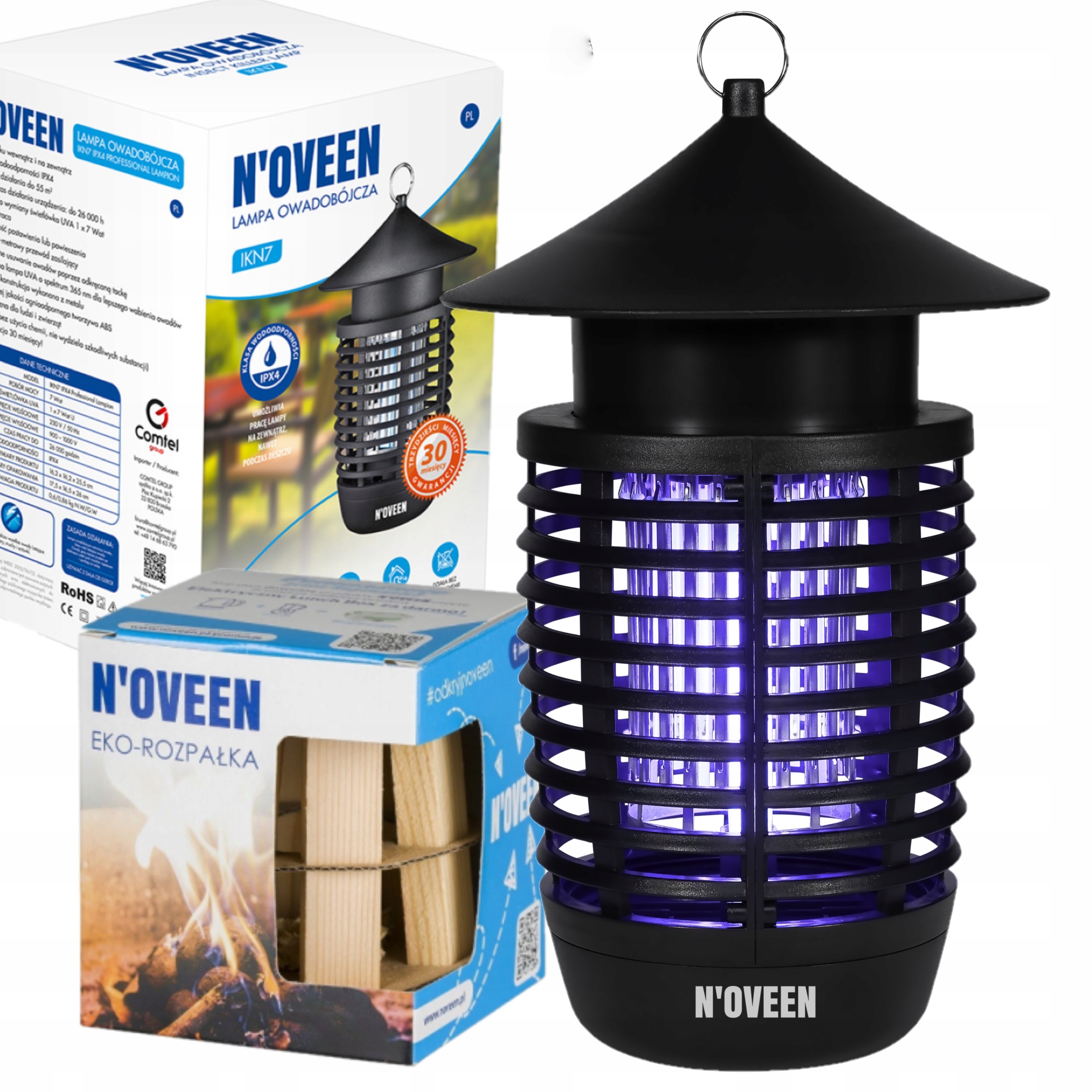 

Lampa Owadobójcza IKN7 55m2 IPX4 Zewnątrz/wewnątrz