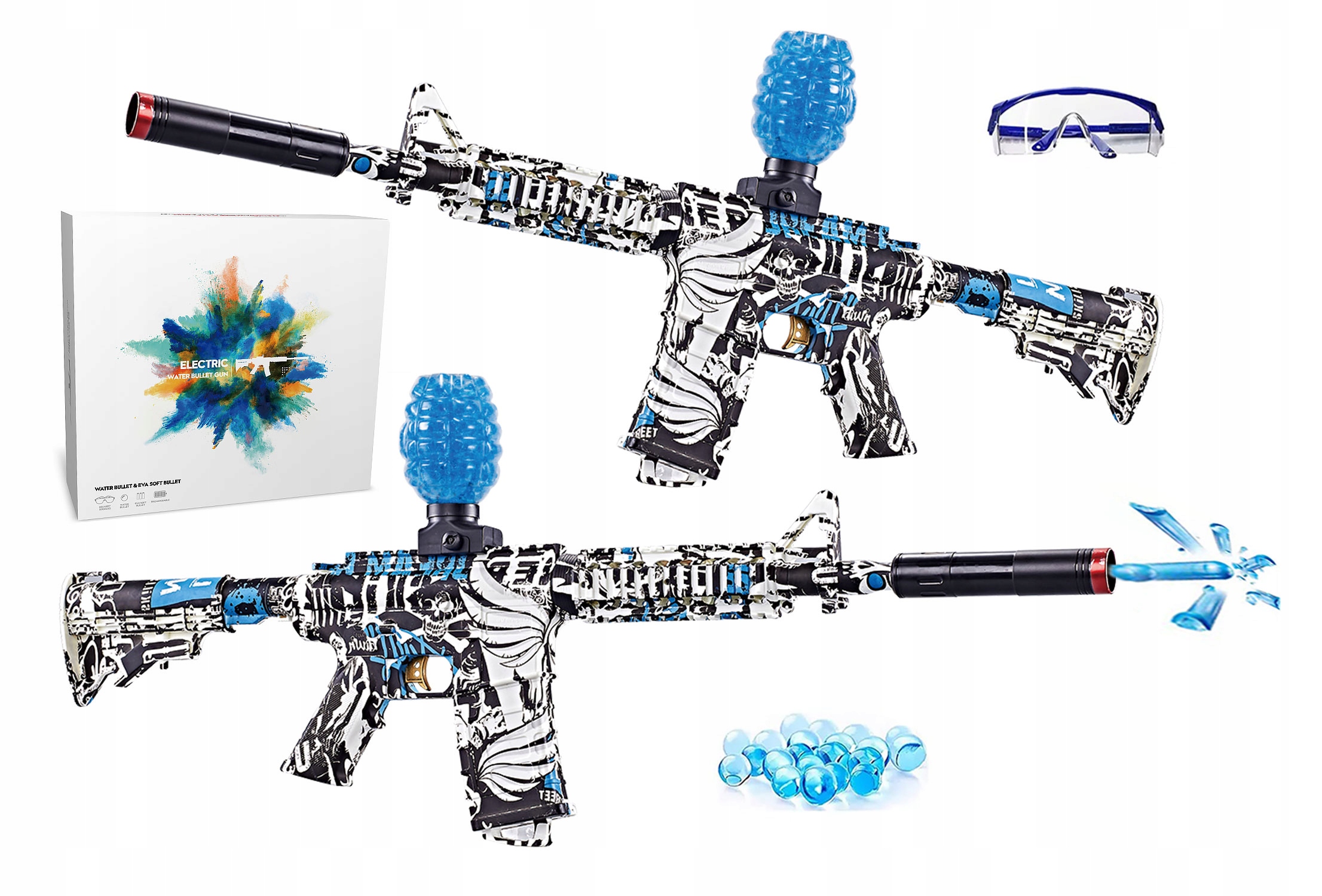 

Pistolet Karabin Automatyczny Na Kulki Żelowe 75cm