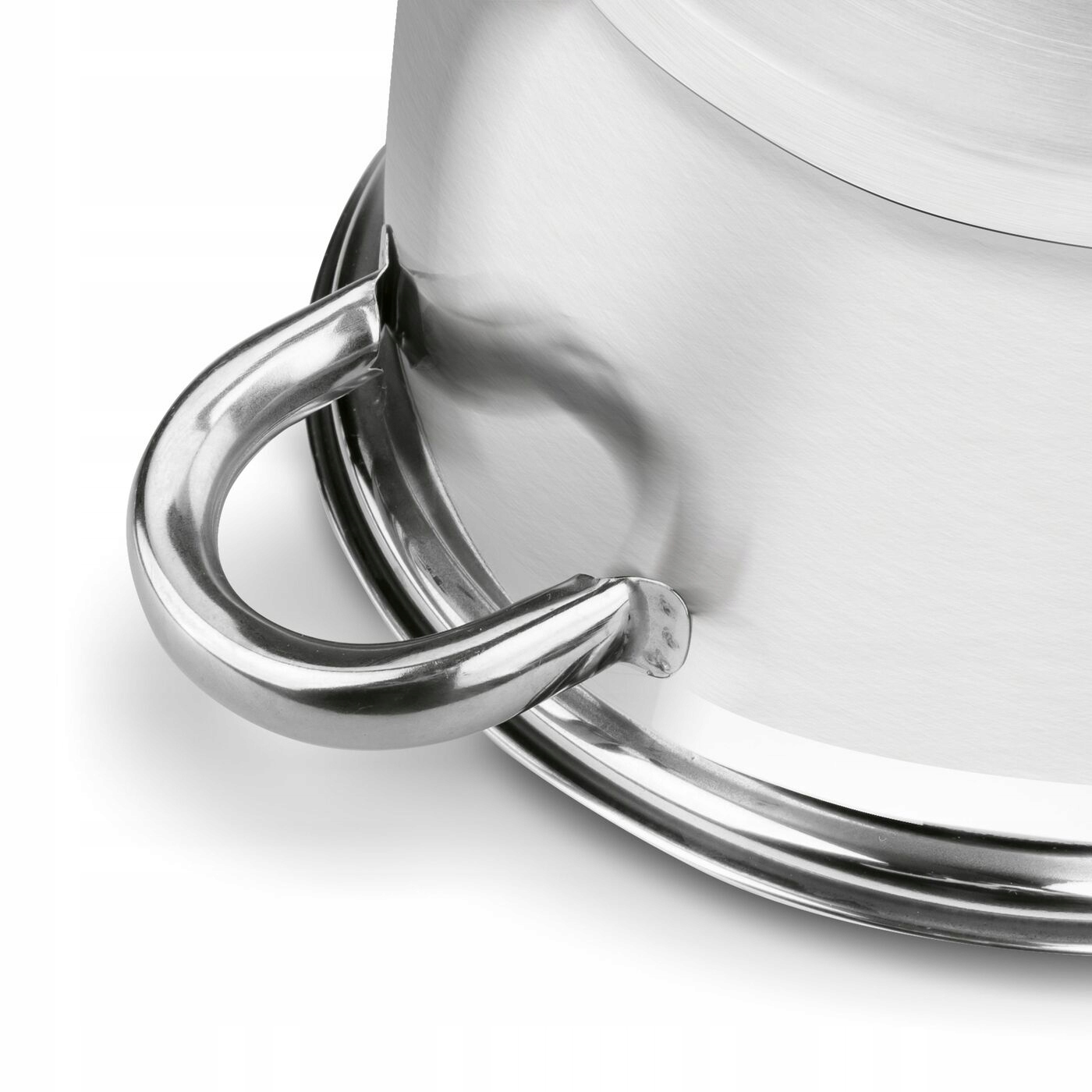 Satynowe GARNKI INDUKCJA komplet 4szt DO ZMYWARKI Kolor srebrny