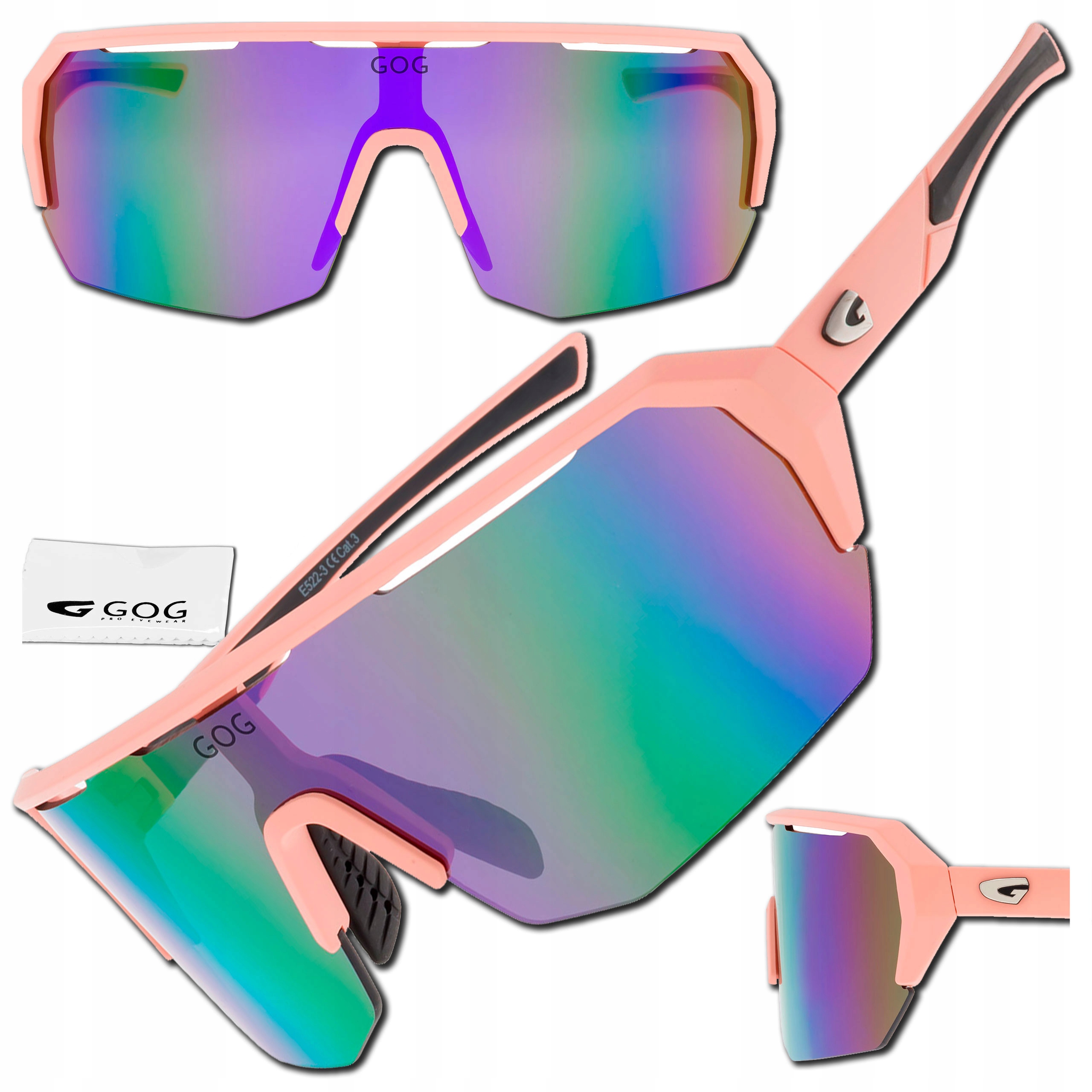 Sportovní Cyklistické Brýle Gog Bragi E522-3, Velké Sluneční Sklo