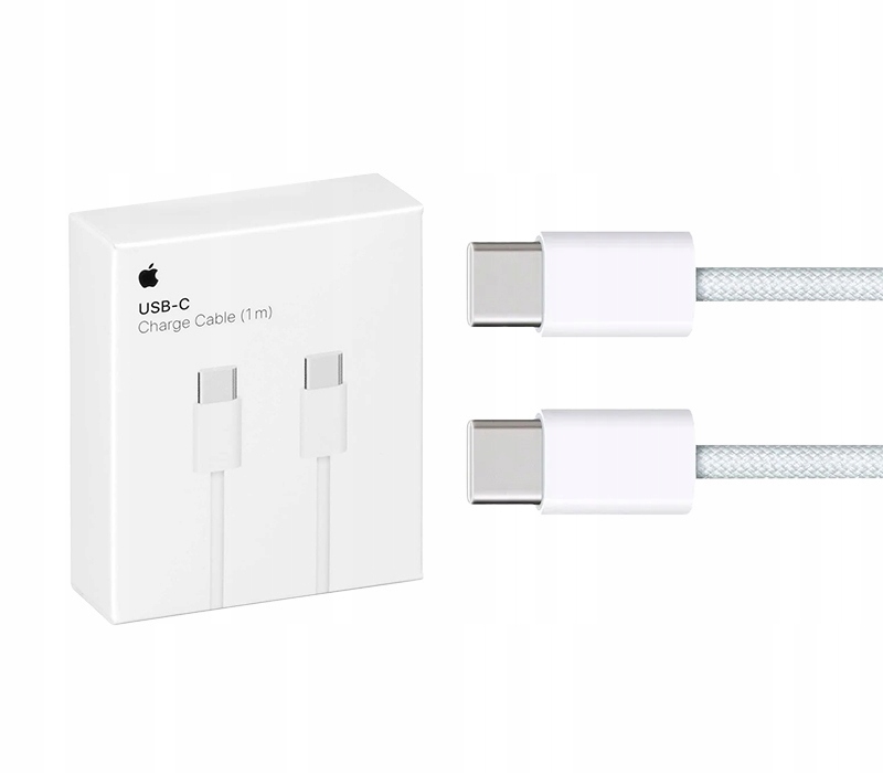 KABEL DO APPLE IPHONE 15 15 PRO USB-C 1M PLECIONY 60W IPAD AIRPODS