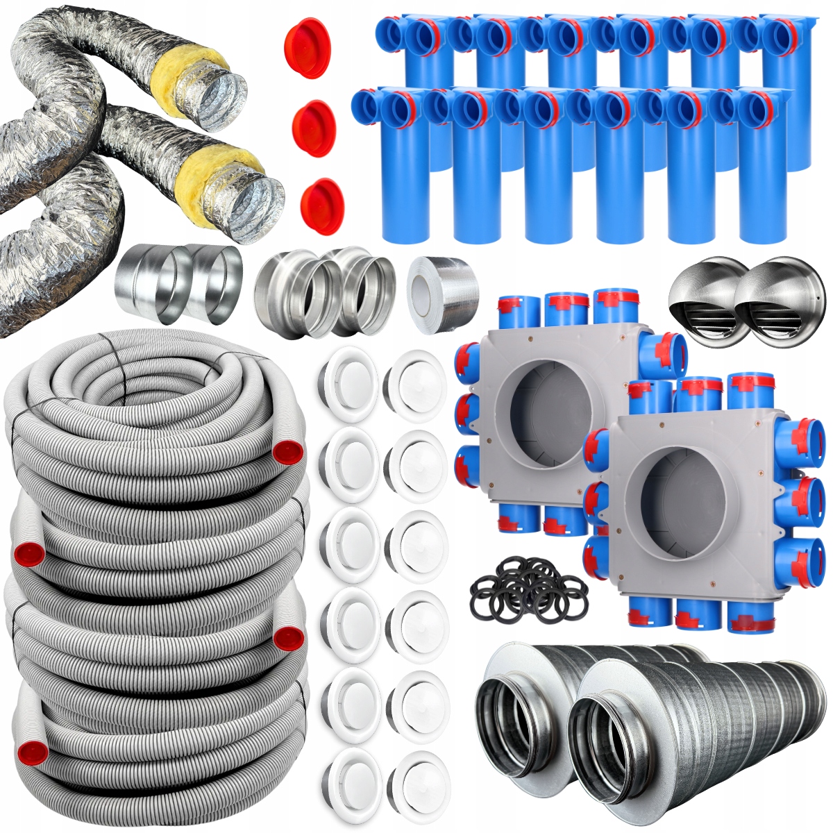 Sada pro Rekuperaci Rekuperace fi 75 Komponenty