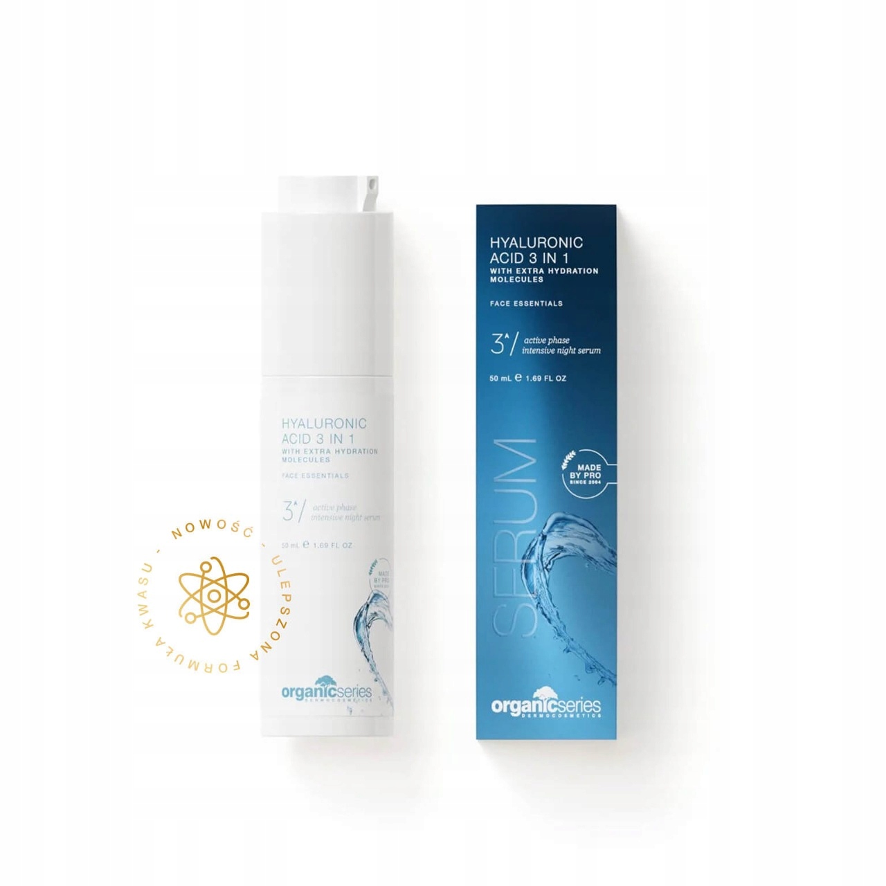 Kyselina hyaluronová 3v1 50 ml Organic Series 1 ks