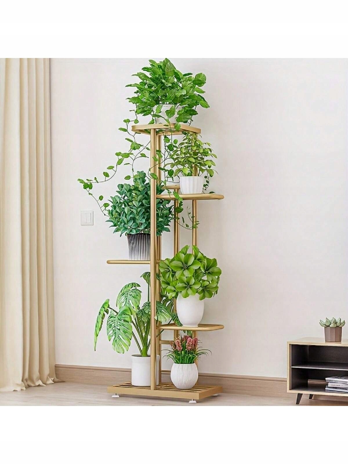 Shein Zlatý kovový stojan na květiny