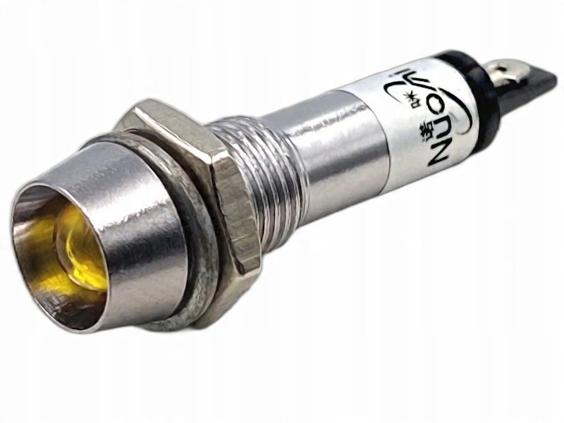 

Kontrolka Led Wklęsła 8MM 12V Żółta IP40