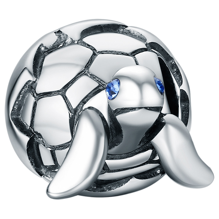 

Charms srebrny Żółw koralik zawieszka beads