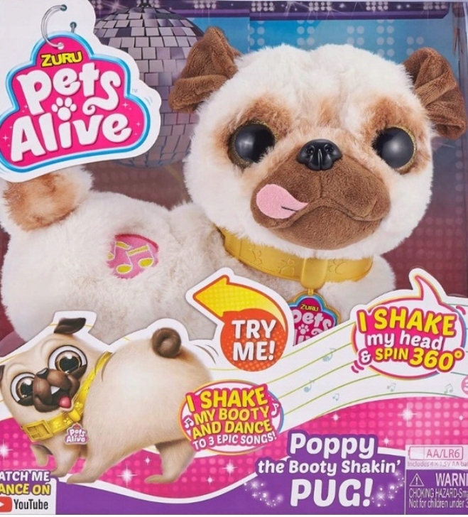 

Interaktywny Tańczący Pluszak Mops Zuru Pets Alive