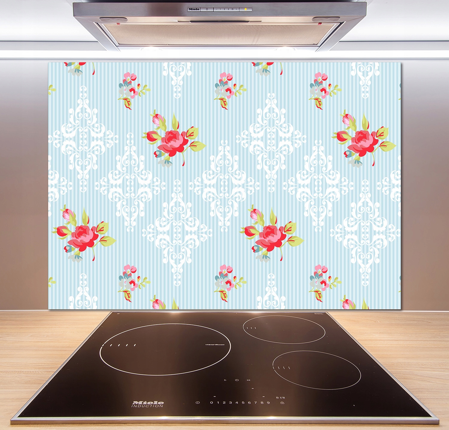 

Panel do kuchni Róże i ornamenty 100x70 cm + Klej