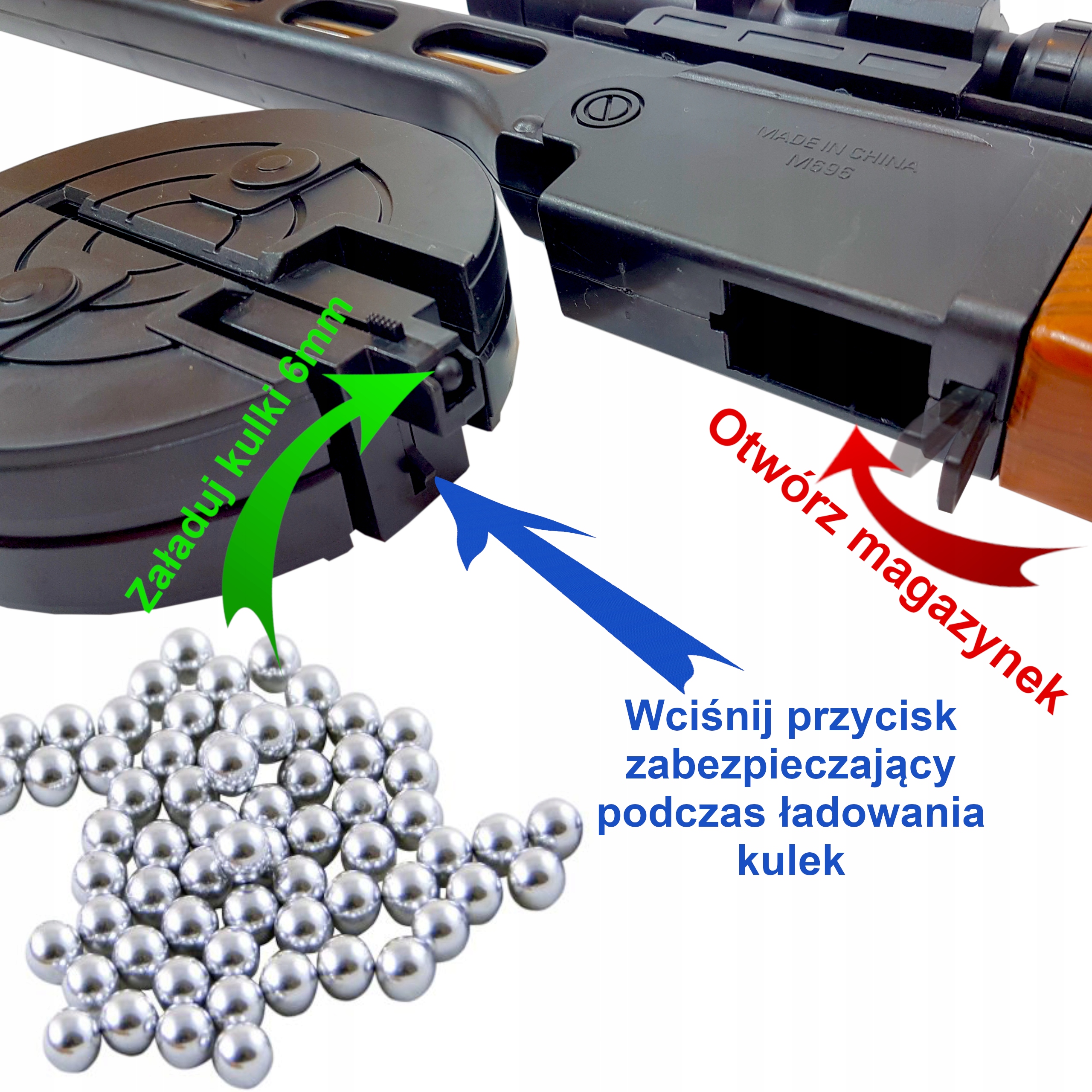 PEPESZA REPLIKA ASG KARABIN SNAJPERKA NA KULKI 6mm Marka inna