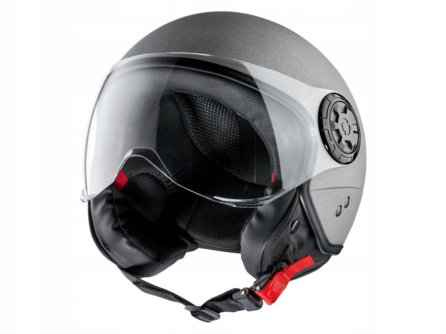 Kask motocyklowy Crivit Jet r. XL antracytowy Rozmiar XL